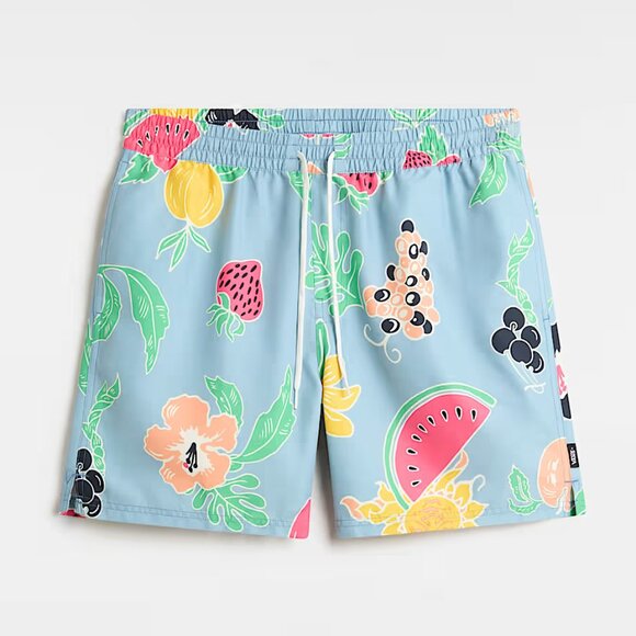 Vans Primary Print Elastic Boardshorts Blue Men's Size M - Picture 1 of 9